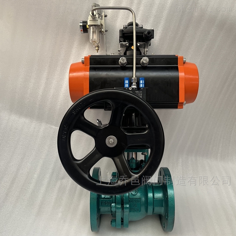 单作用气动带手动衬氟球阀 单作用气动带手动衬氟球阀